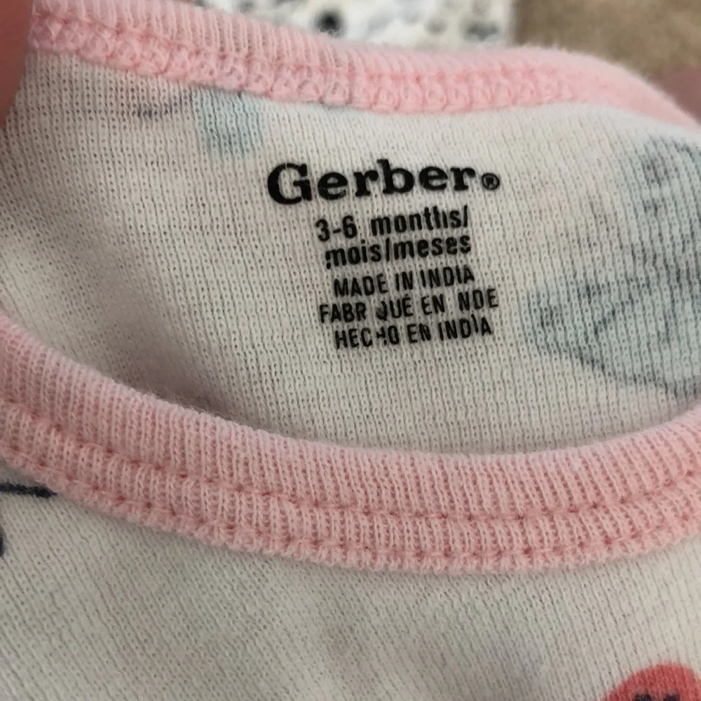 Lot of 4 size 3mo. And 3-6mo. Carters, Gerber, Baby Starters, Gymboree